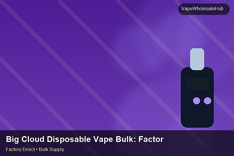 Big Cloud Disposable Vape Bulk — Big Cloud Disposable Vape Bulk: Factory Direct Quote | 2026 Edition photo 2