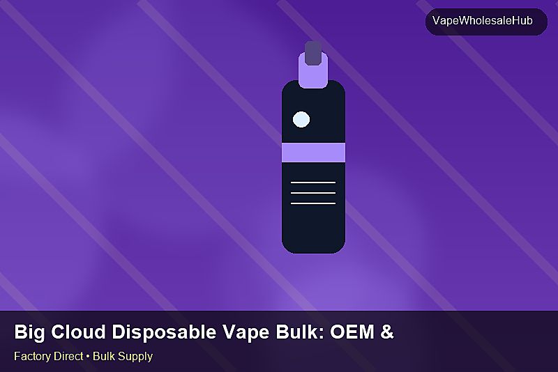 Big Cloud Disposable Vape Bulk — Big Cloud Disposable Vape Bulk: OEM & ODM Service | 2026 Edition photo 1