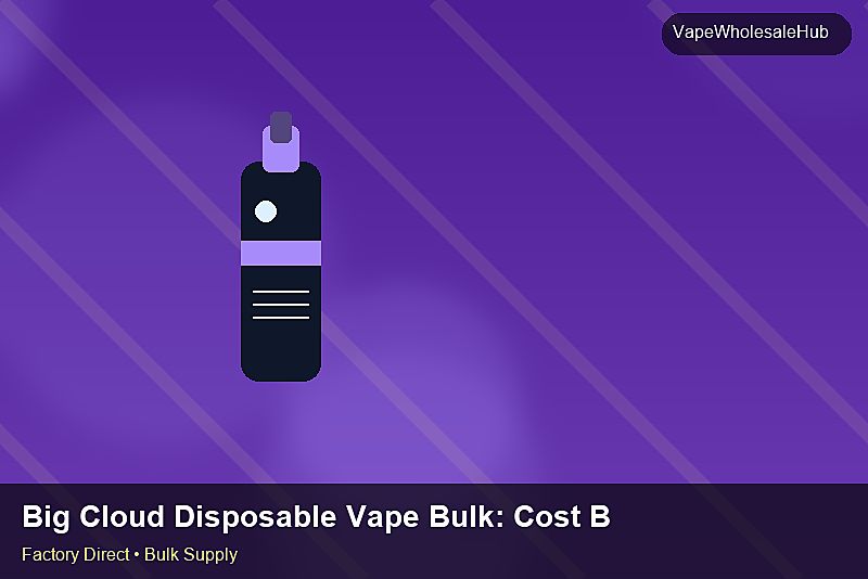 Big Cloud Disposable Vape Bulk — Big Cloud Disposable Vape Bulk: Cost Breakdown | 2026 Edition photo 1
