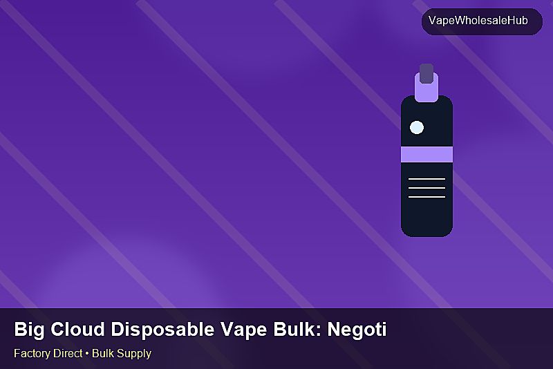 Big Cloud Disposable Vape Bulk — Big Cloud Disposable Vape Bulk: Negotiation Tips | 2026 Edition photo 1