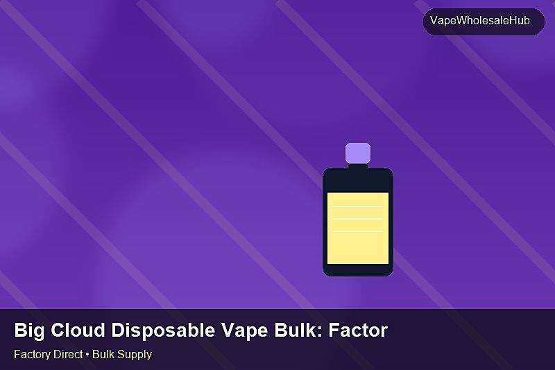 Big Cloud Disposable Vape Bulk — Big Cloud Disposable Vape Bulk: Factory Audit Report | 2026 Edition photo 1