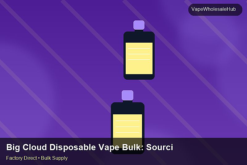 Big Cloud Disposable Vape Bulk — Big Cloud Disposable Vape Bulk: Sourcing Workflow | 2026 Edition photo 1
