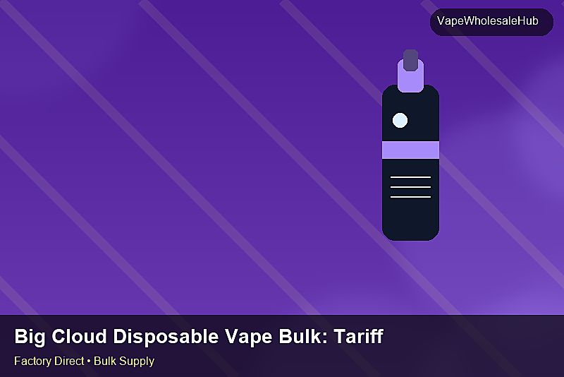 Big Cloud Disposable Vape Bulk — Big Cloud Disposable Vape Bulk: Tariff & HS Code | 2026 Edition photo 1