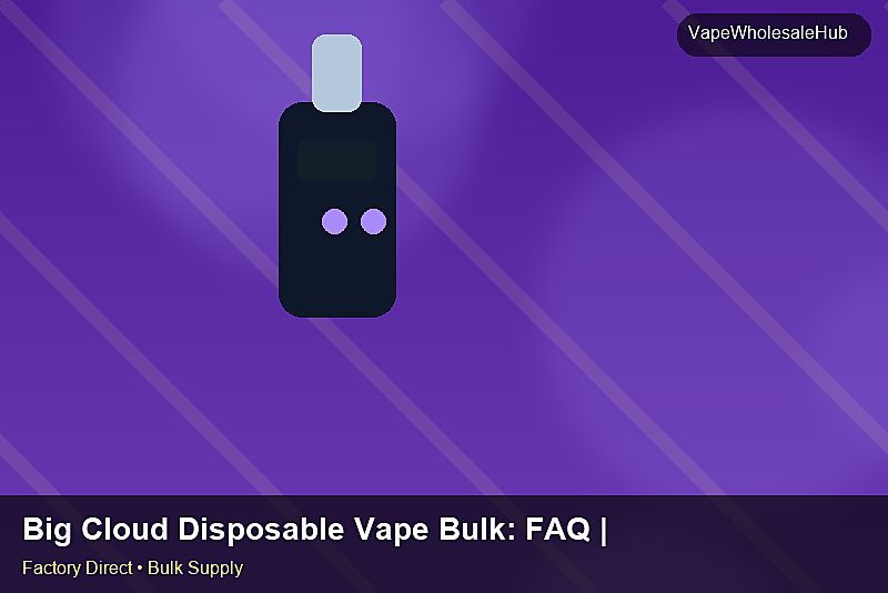Big Cloud Disposable Vape Bulk — Big Cloud Disposable Vape Bulk: FAQ | 2026 Edition photo 2
